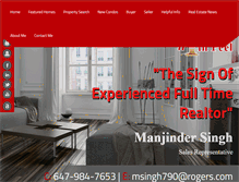 Tablet Screenshot of manjindersingh.com
